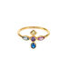 Anillo fino LUCES - Multicolor / Oro - Anillos  | Agatha