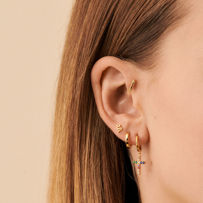 Piercing mini RAINBOW - Multicolor / Oro - Piercings  | Agatha