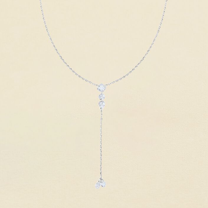 Collar midi PETILLE - Cristal / Plateado - Collares  | Agatha