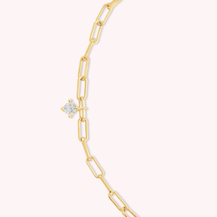 Pulsera de cadena HERA - Cristal / Oro - Pulseras  | Agatha