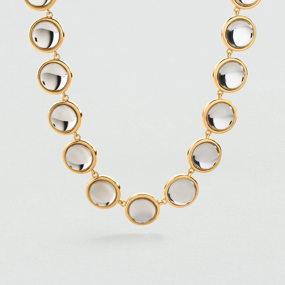 Collar midi CABUCH&Oacute;N BATIGNOLLES - Cristal / Dorado - Collares  | Agatha
