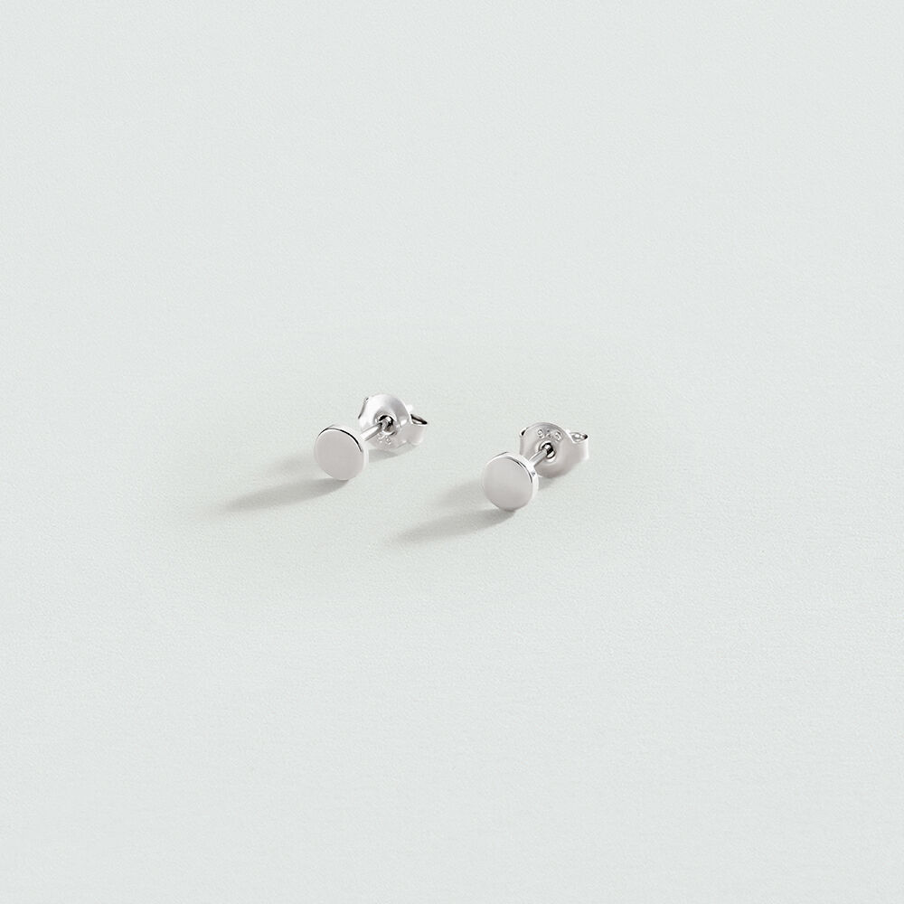 Pendientes cortos DISC - Plata - Pendientes cortos  | Agatha
