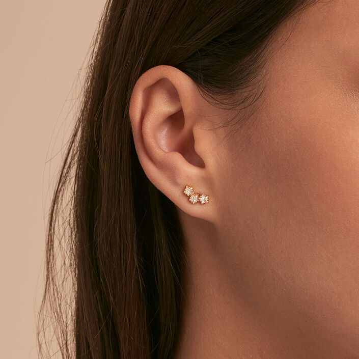 Piercing mini SHINE - Cristal / Dorado - Piercings  | Agatha