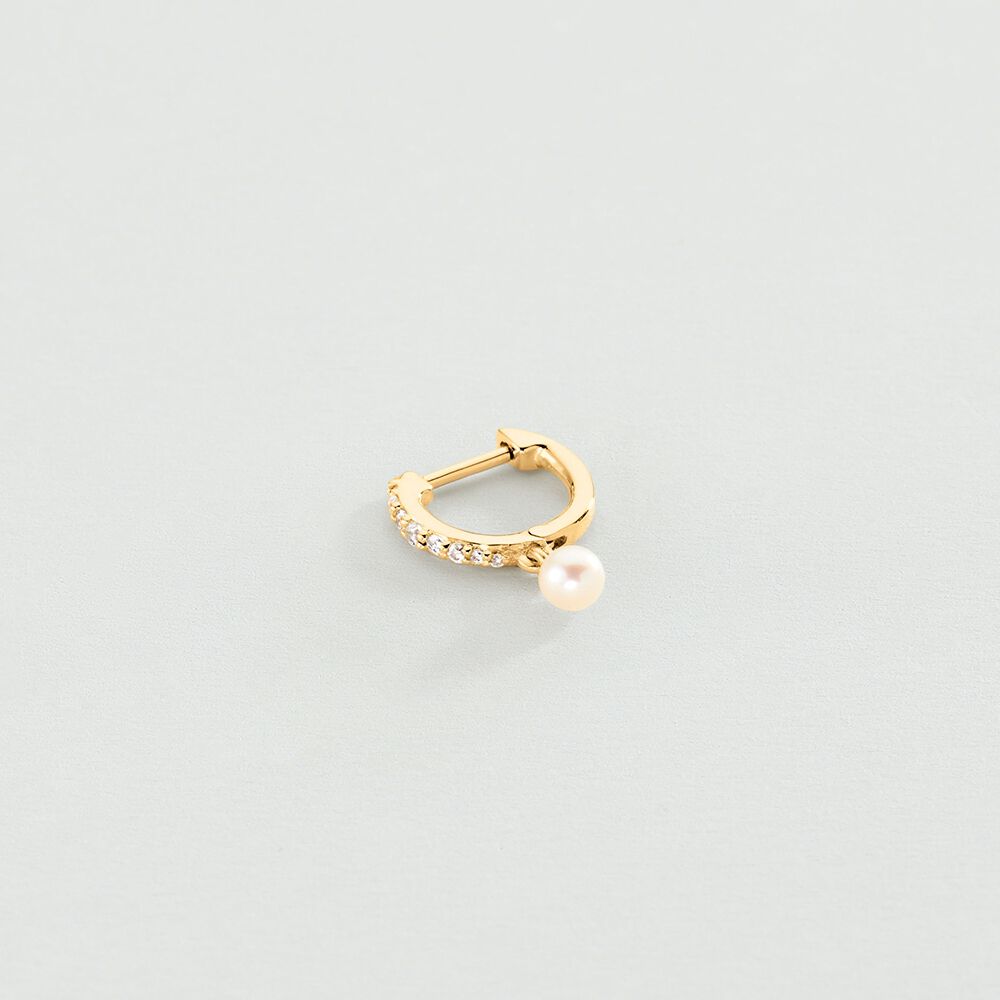 Piercing criolla PRECIEUX - Perla / Oro - Piercings  | Agatha