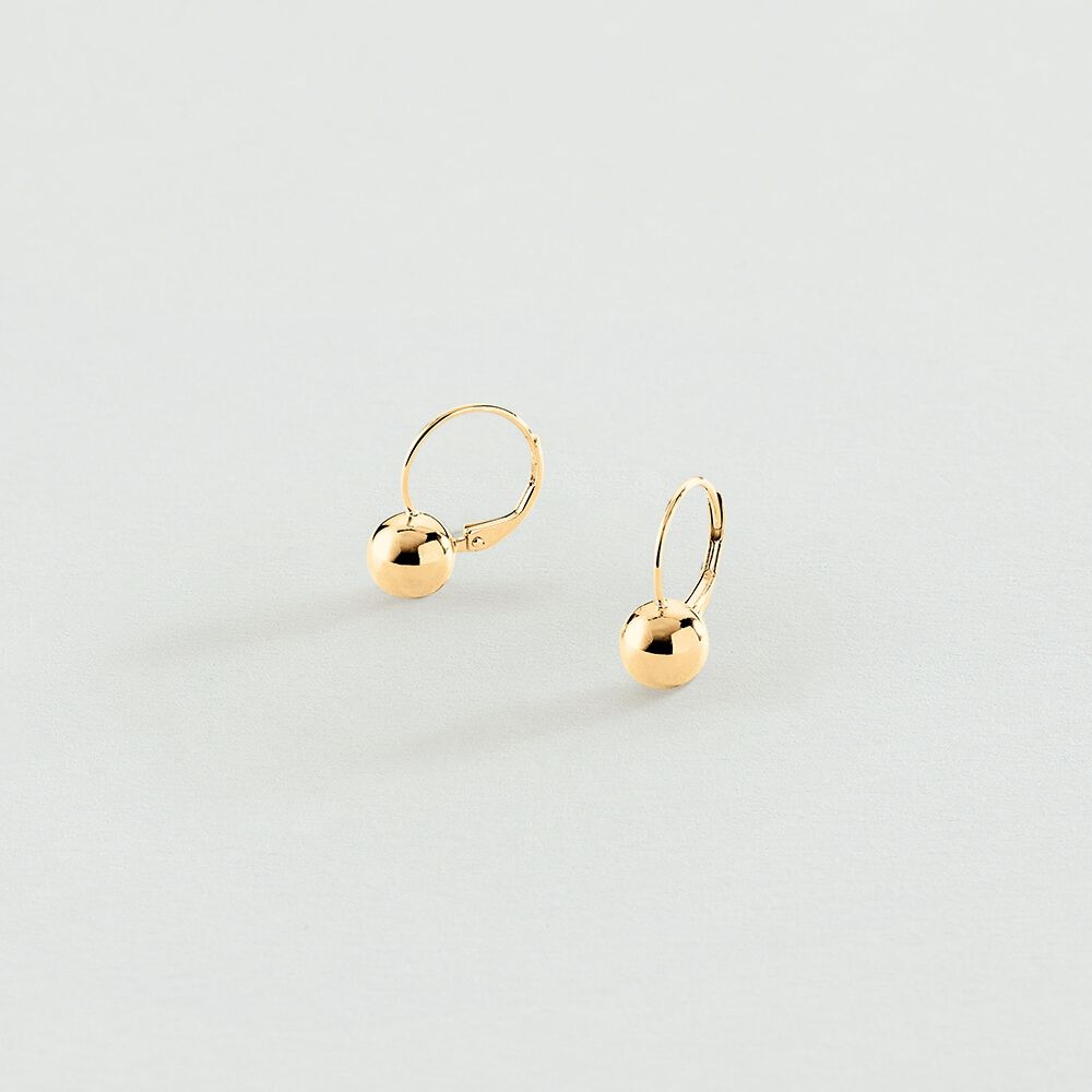 Pendientes largos BOUL - Dorado - Pendientes para dormir  | Agatha