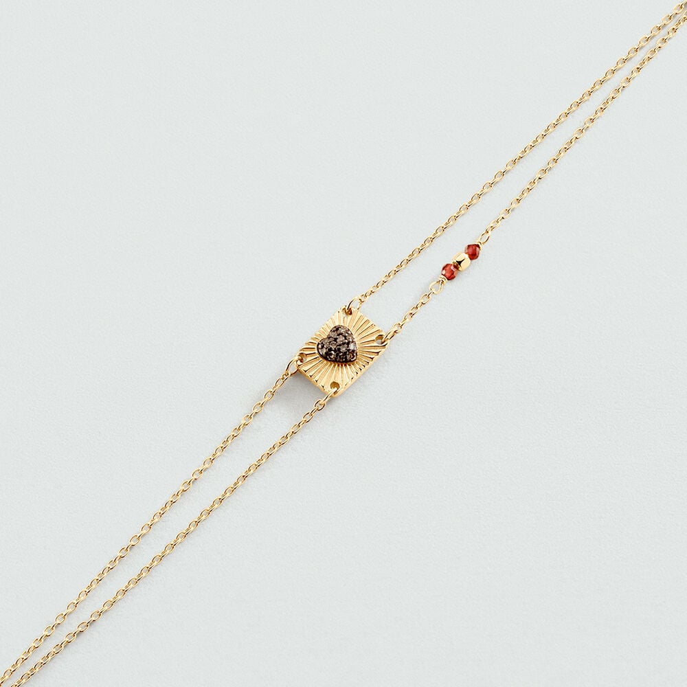 Pulsera de cadena DIAMONDS - Oro / Gris - Pulsera de cadena  | Agatha