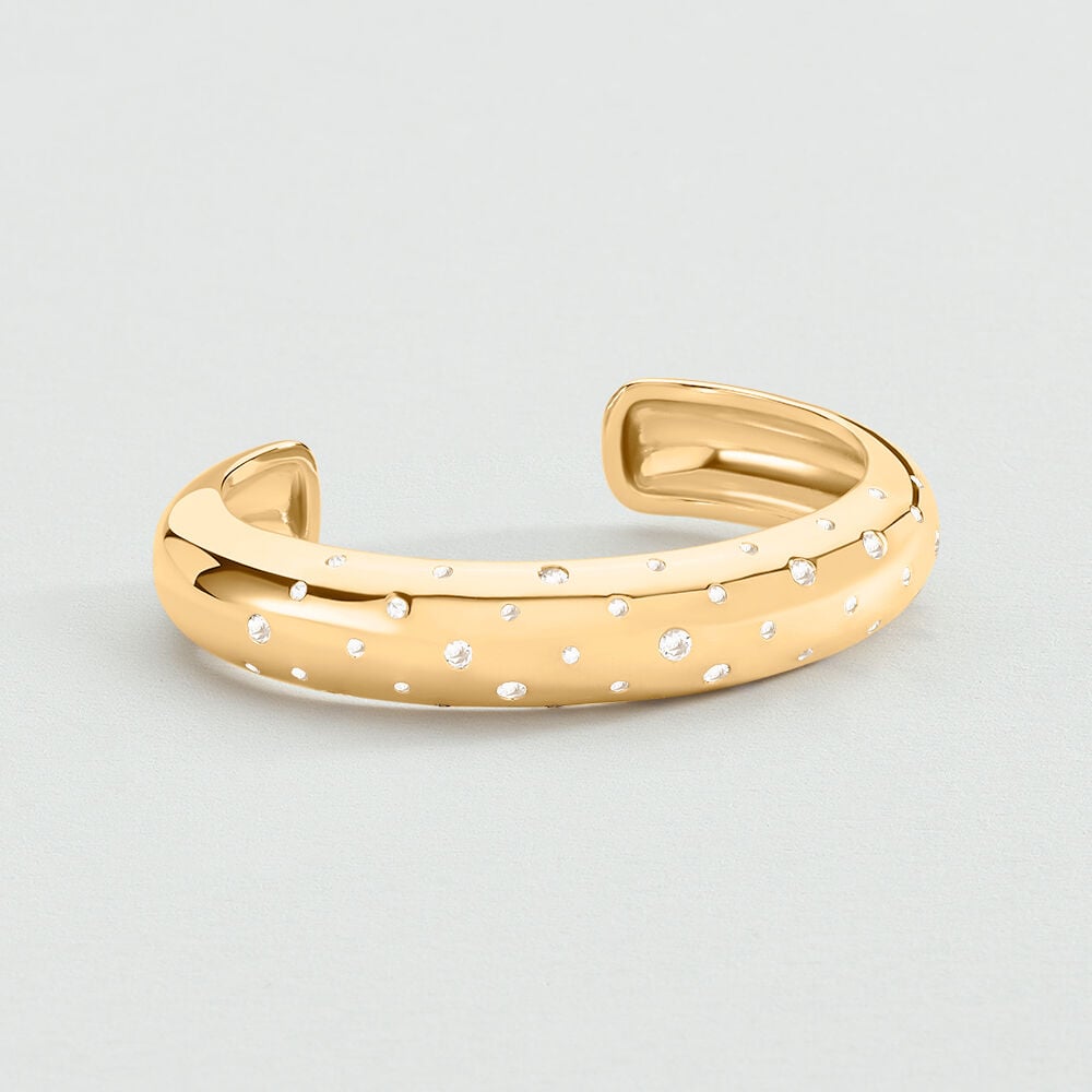 Pulsera rígida DANAE - Cristal / Dorado - Pulsera rígida  | Agatha