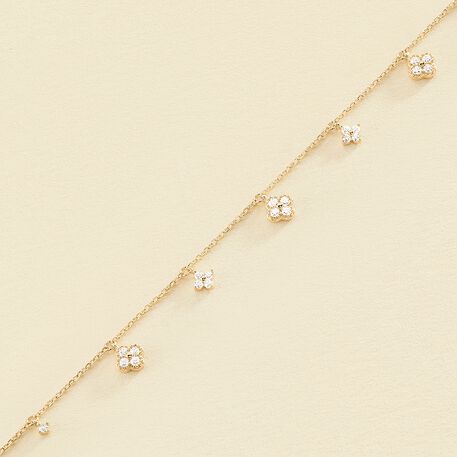 Pulsera de cadena BELOVED - Cristal / Dorado - Pulseras  | Agatha