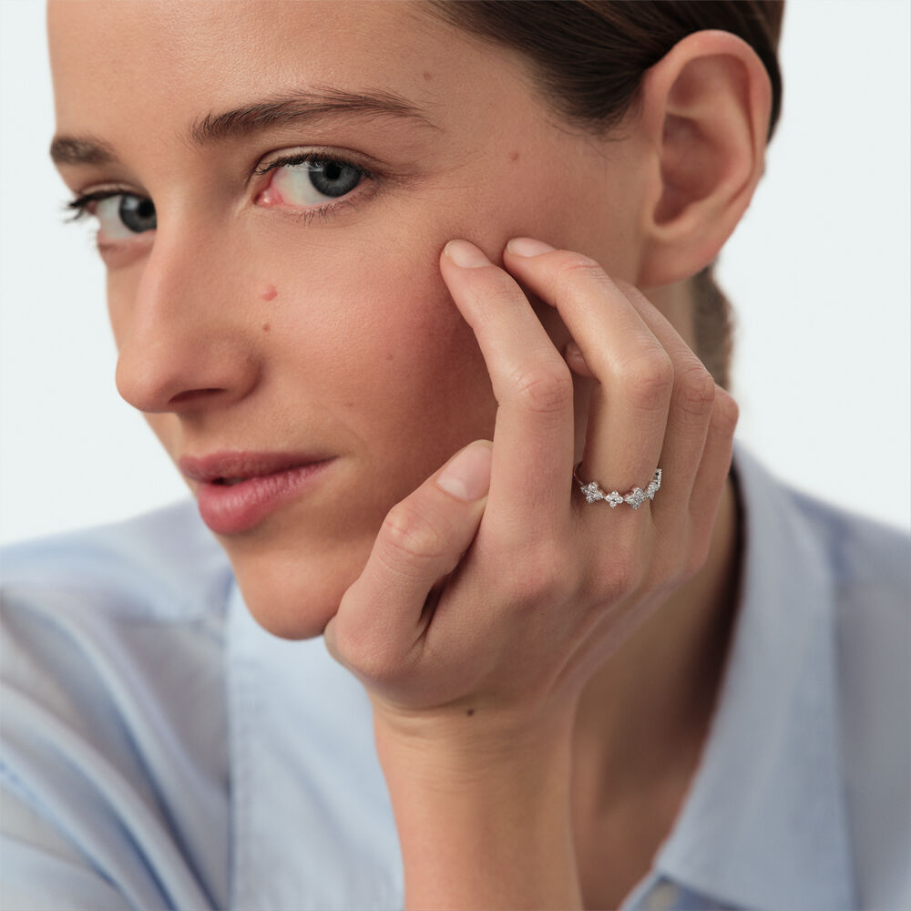 Anillo fino BELOVED - Cristal / Plateado - Anillos  | Agatha