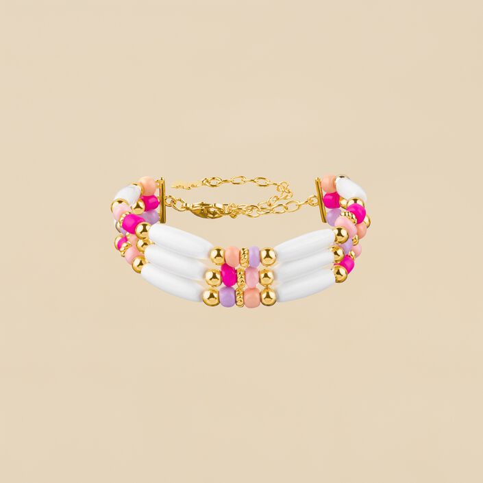 Pulsera de cadena RODEO - Multicolor / Oro - Pulseras  | Agatha