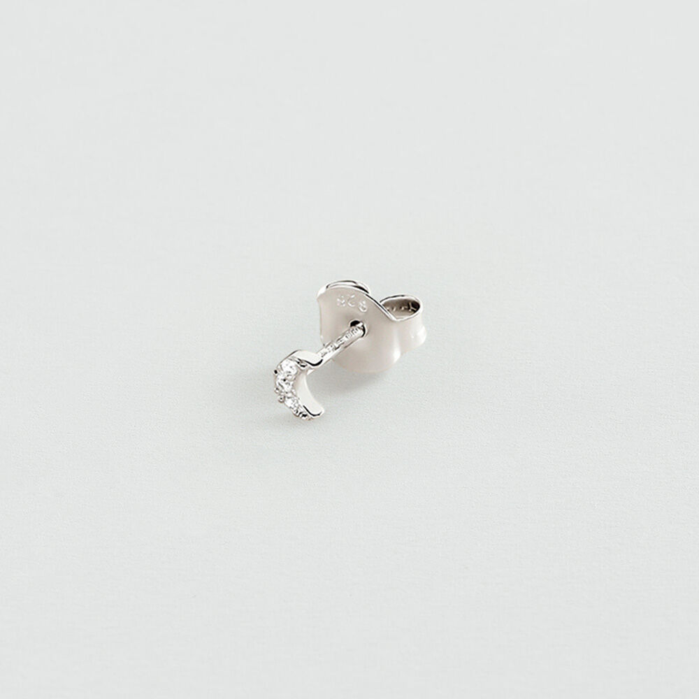 Pendientes cortos LUNA MIX & MATCH - Cristal / Plateado - Pendientes cortos  | Agatha