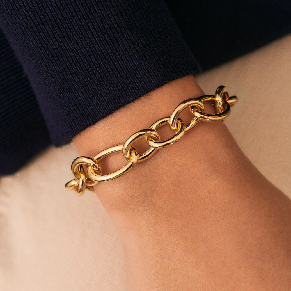 Pulsera de cadena LEA - Dorado - Pulsera de cadena  | Agatha