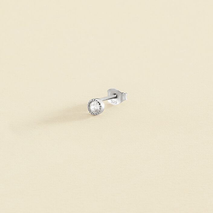 Piercing mini GRAINETTI - Cristal / Plateado - Piercings  | Agatha