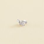Piercing mini SNAKY - Cristal / Plateado - Piercings  | Agatha