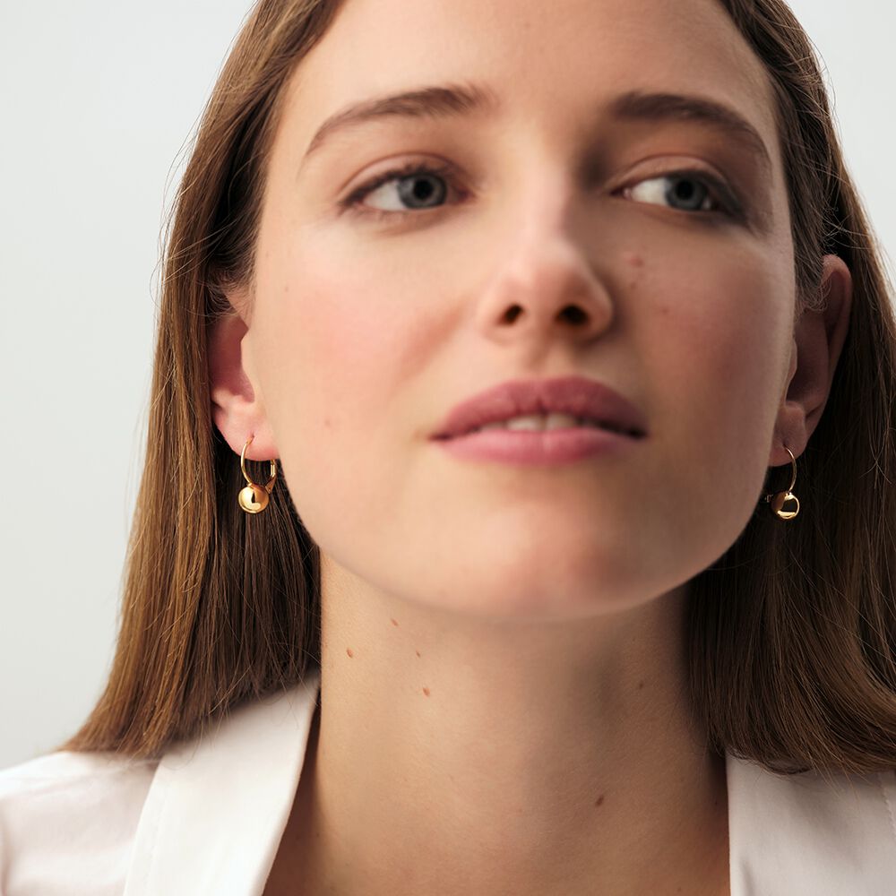 Pendientes largos BOUL - Dorado - Pendientes para dormir  | Agatha