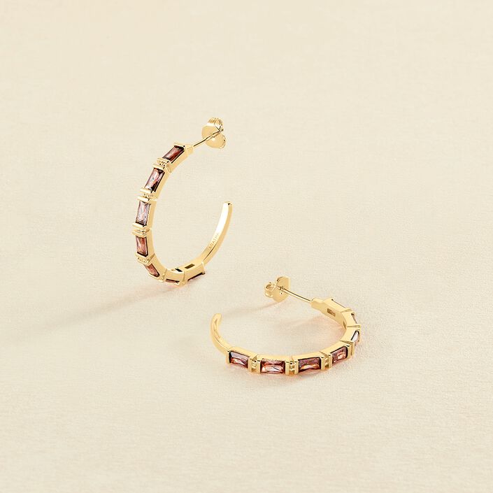 Criollas LUCILLE - Rosa / Oro - Pendientes  | Agatha