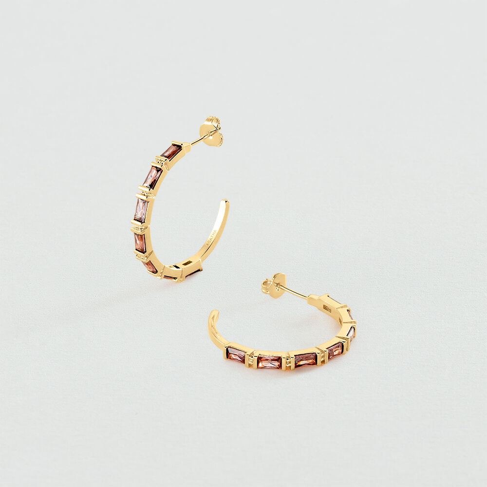 Criollas LUCILLE - Rosa / Oro - Pendientes  | Agatha
