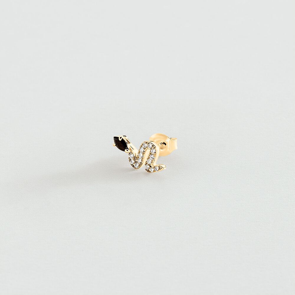 Piercing mini SNAKY - Oro / Gris - Piercings  | Agatha