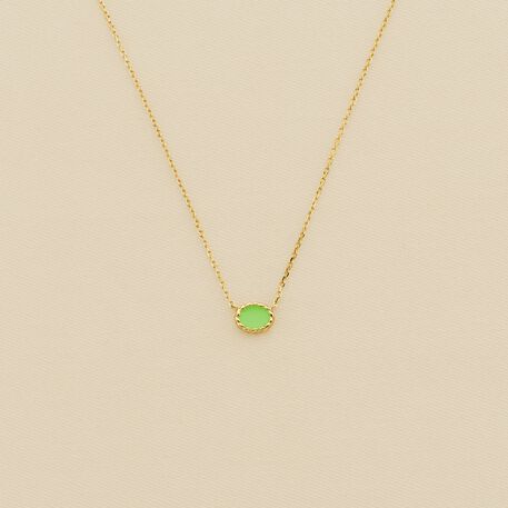 Collar corto ATMA - Onyx/ verde - Collares  | Agatha