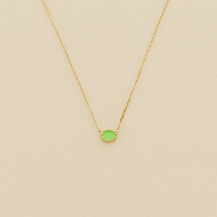 Collar corto ATMA - Onyx/ verde - Collares  | Agatha
