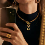 Collar midi TWIGGY - oro / camello - Collares  | Agatha