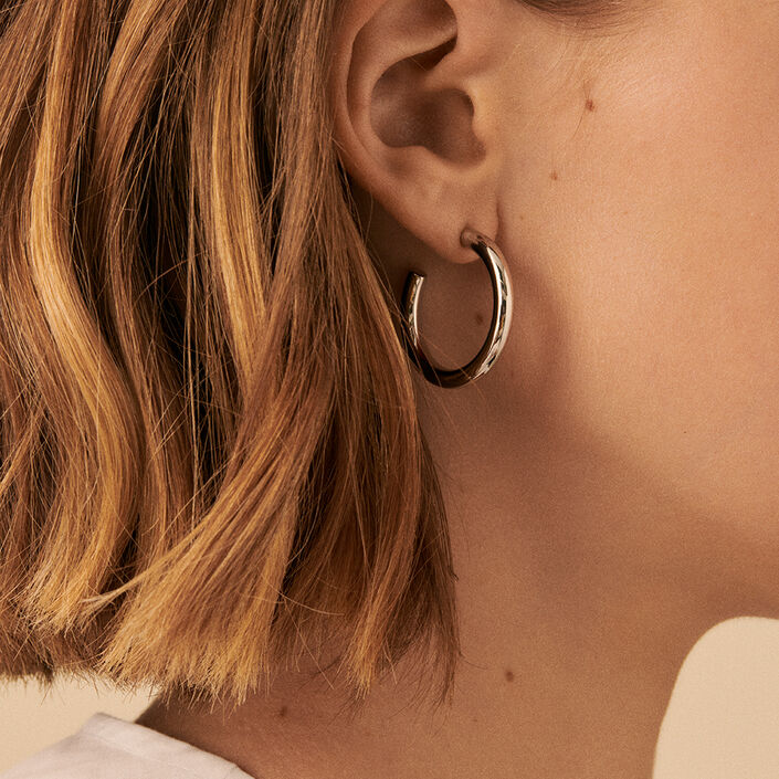 Criollas GIPSY - Plateado - Pendientes  | Agatha