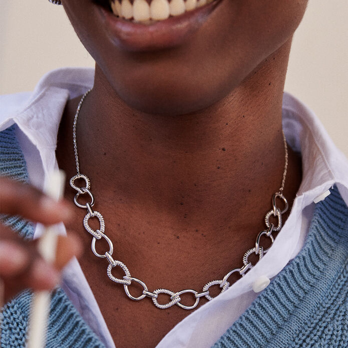 Collar corto HARMONIE - Plata - Collares  | Agatha