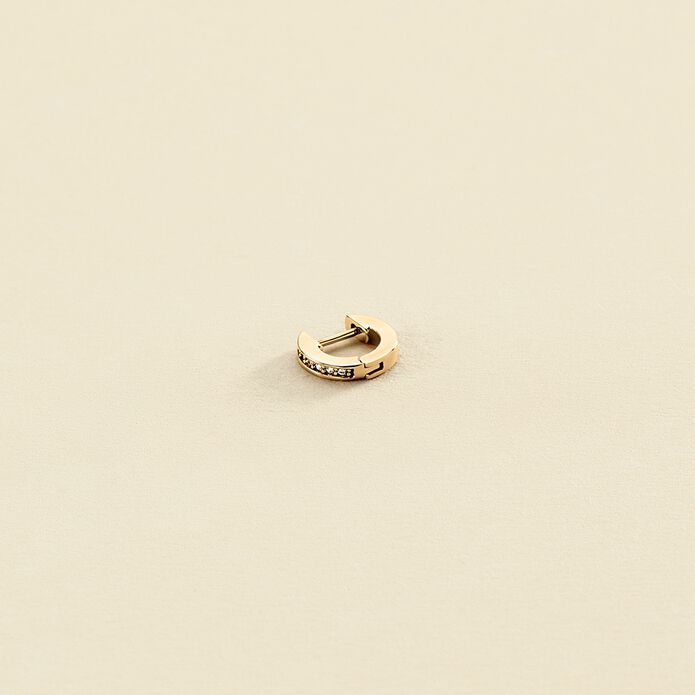 Piercing criolla CRIODIAM - Cristal / Dorado - Piercings  | Agatha