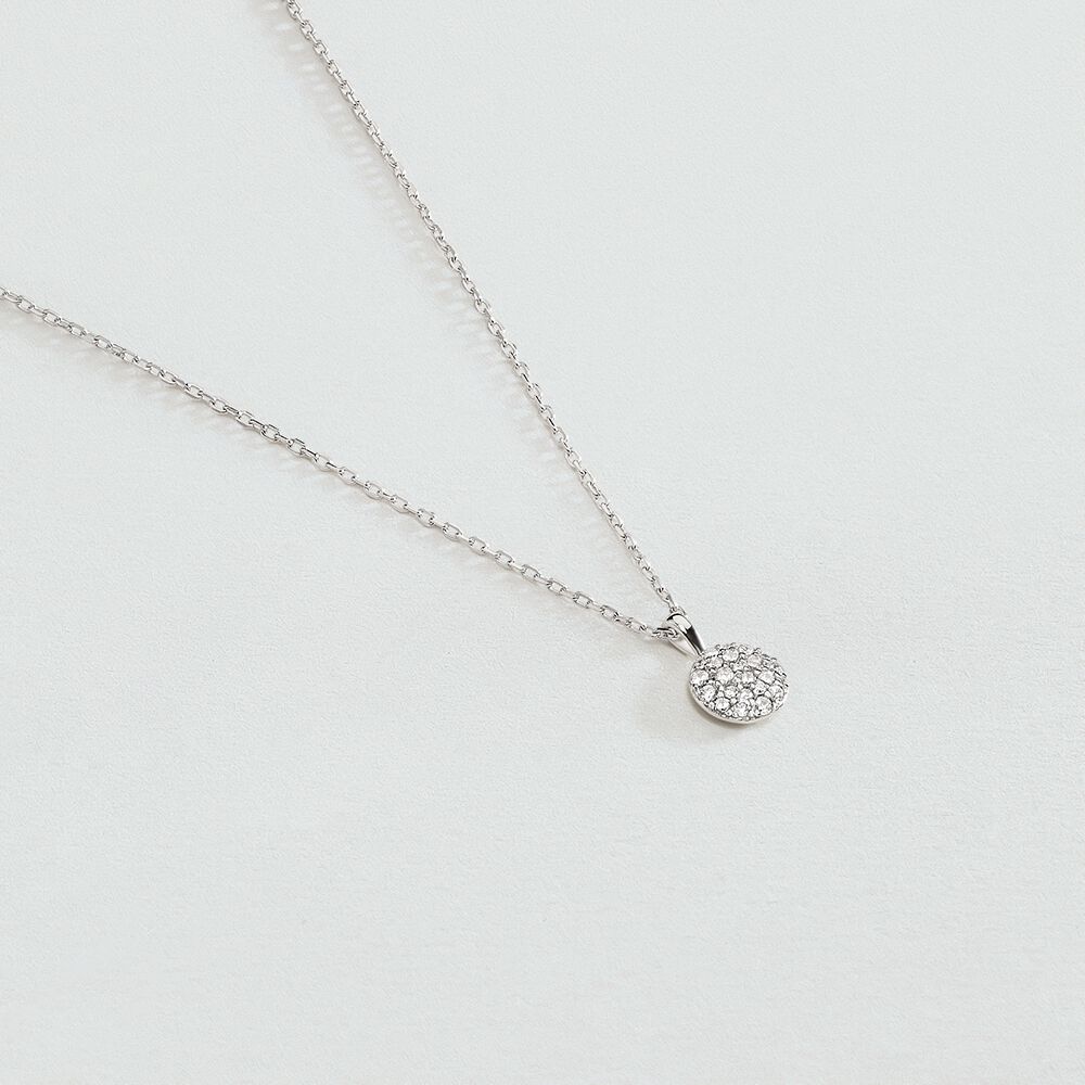 Collar corto CRYSTAL - Cristal / Plateado - Collar corto  | Agatha