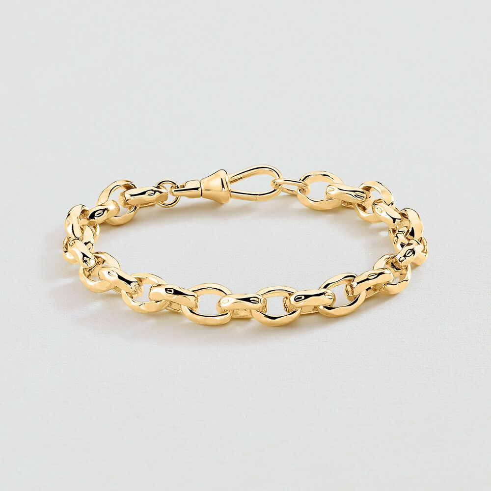 Pulsera de cadena ESLABÓN MARTILLADO - Dorado - Pulsera de cadena  | Agatha