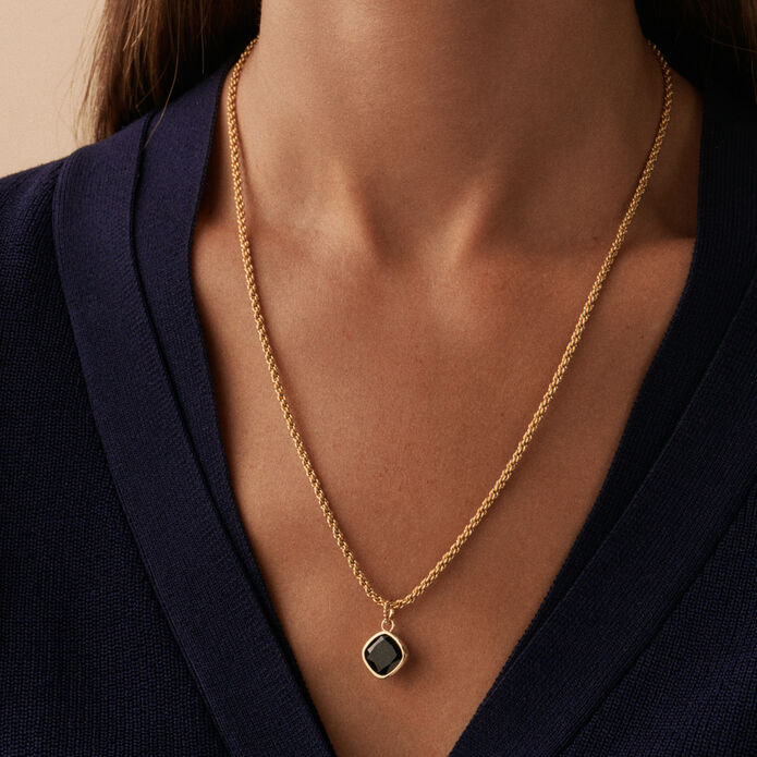 Colgante AMULETO DE LUZ - Negro / Oro - Colgante  | Agatha