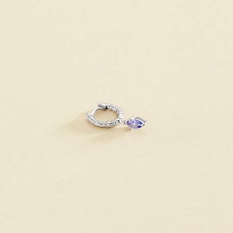 Piercing criolla MAMBA - Lavanda / Plata - Piercings  | Agatha