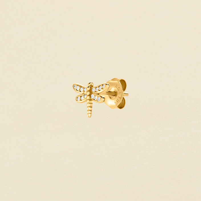 Piercing mini LIBELULA - Cristal / Dorado - Piercings  | Agatha