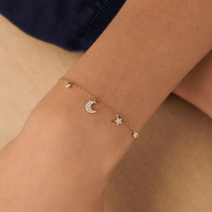 Pulsera de cadena SARA - Plata / Oro - Pulseras  | Agatha