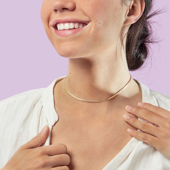 Chocker EFFLEURE - Dorado - Collares  | Agatha