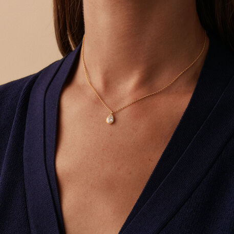 Collar corto PRISMA - Cristal / Dorado - Collares  | Agatha