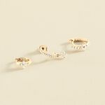 Piercing criolla MIX& MATCH - Cristal / Dorado - Pendientes  | Agatha