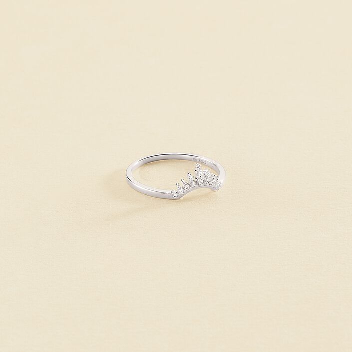 Anillo fino LUCKY EYE - Cristal / Plateado - Anillos  | Agatha