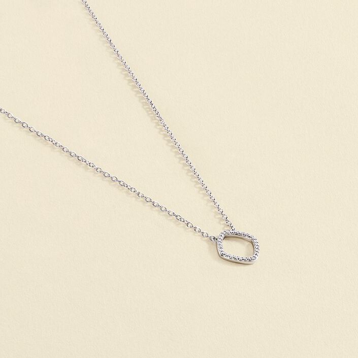 Collar corto SISSI - Cristal / Plateado - Collares  | Agatha