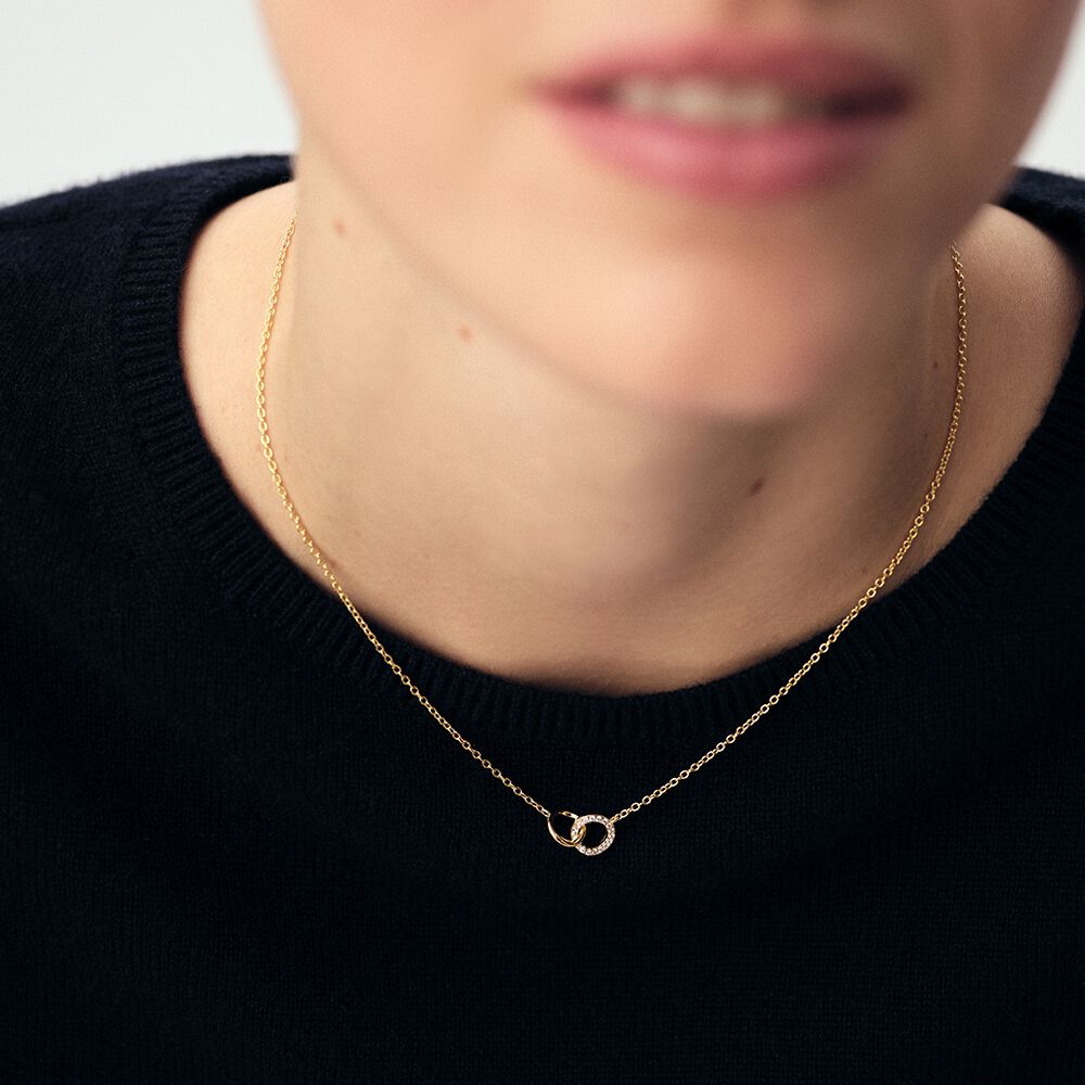 Collar corto RONDOU - Cristal / Dorado - Collar corto  | Agatha