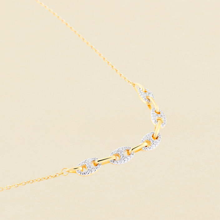 Collar midi ETREINTE - Plata / Oro - Collares  | Agatha