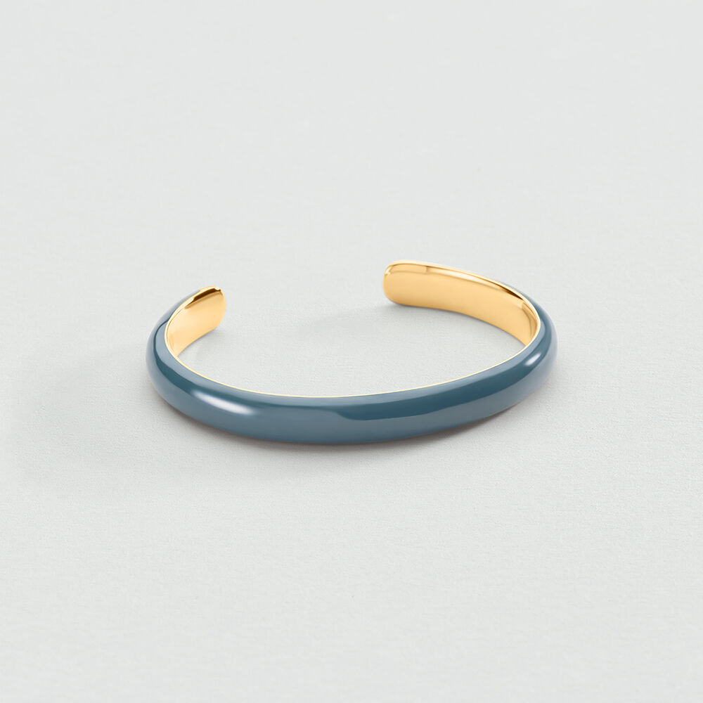 Pulsera rígida LEO - Azul / Oro - Pulsera rígida  | Agatha