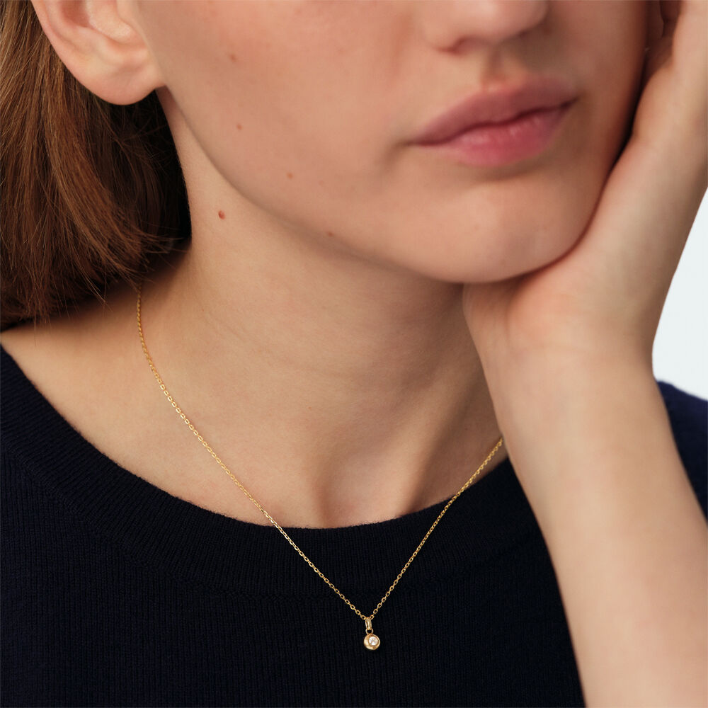 Collar midi OD&Eacute;ON - Cristal / Dorado - Collares  | Agatha