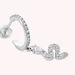 Piercing criolla SNAKY - Cristal / Plateado - Piercings  | Agatha