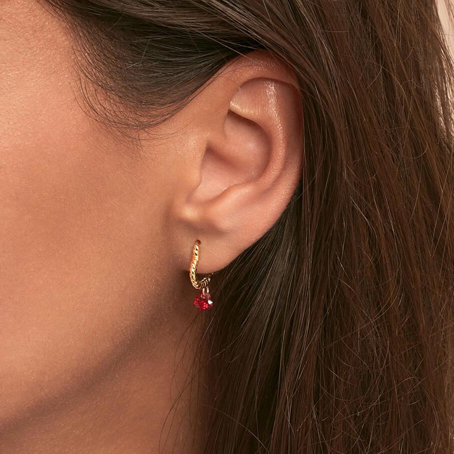 Criollas BEGUIN - Rojo / Oro - Pendientes  | Agatha