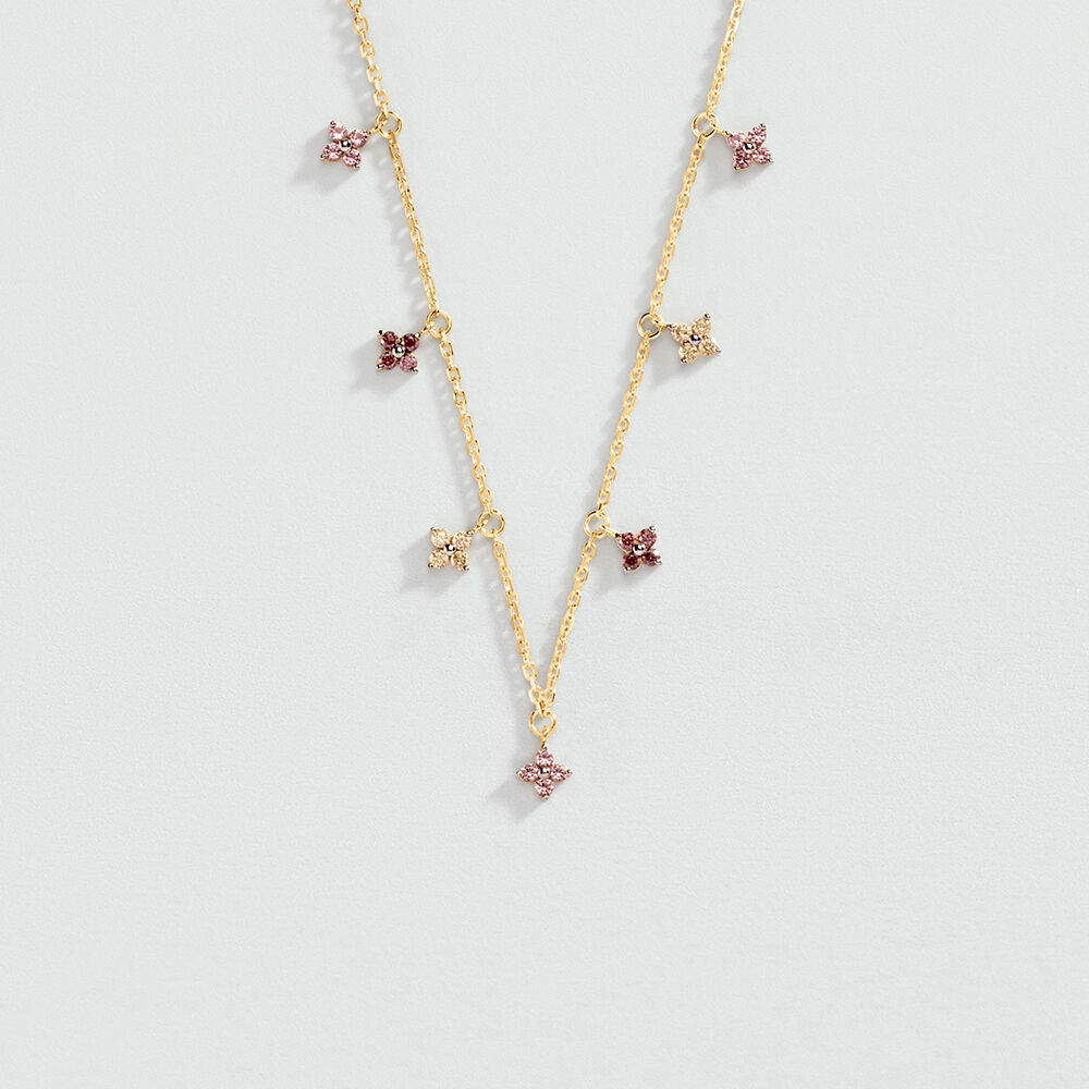 Collar corto BELOVED - Rosa / Oro - Collar corto  | Agatha