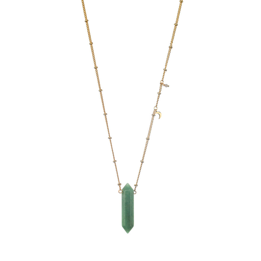 Collar largo CHACKRA - Aventurine - Collares  | Agatha