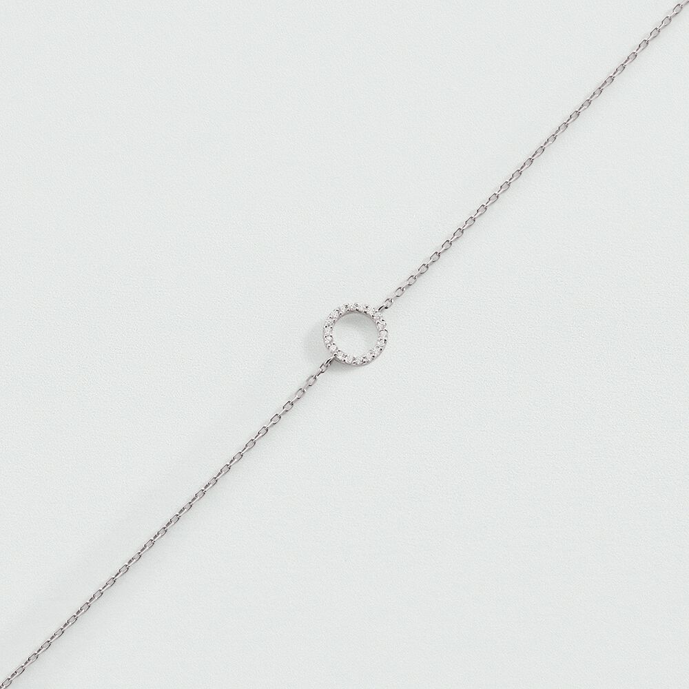 Pulsera de cadena RONDOU - Cristal / Plateado - Pulsera de cadena  | Agatha