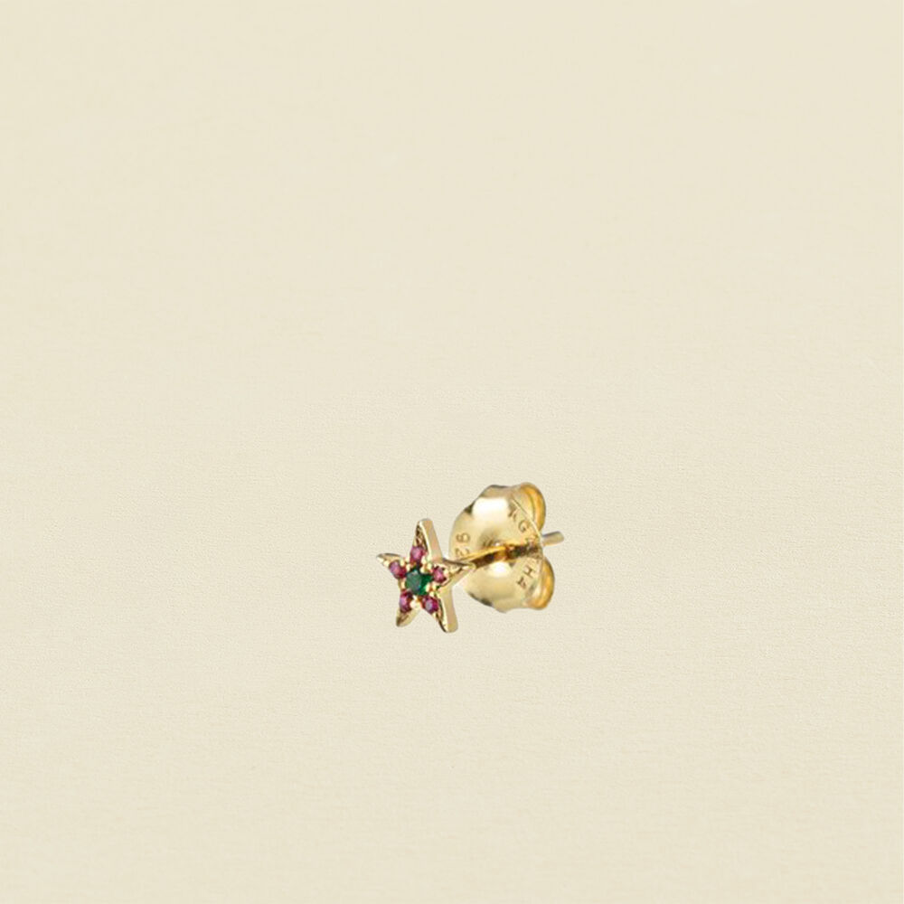 Piercing mini ASTRA - Violeta / Oro - Piercings  | Agatha