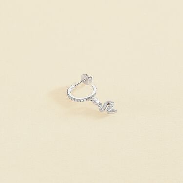 Piercing criolla SNAKY - Cristal / Plateado - Piercings  | Agatha